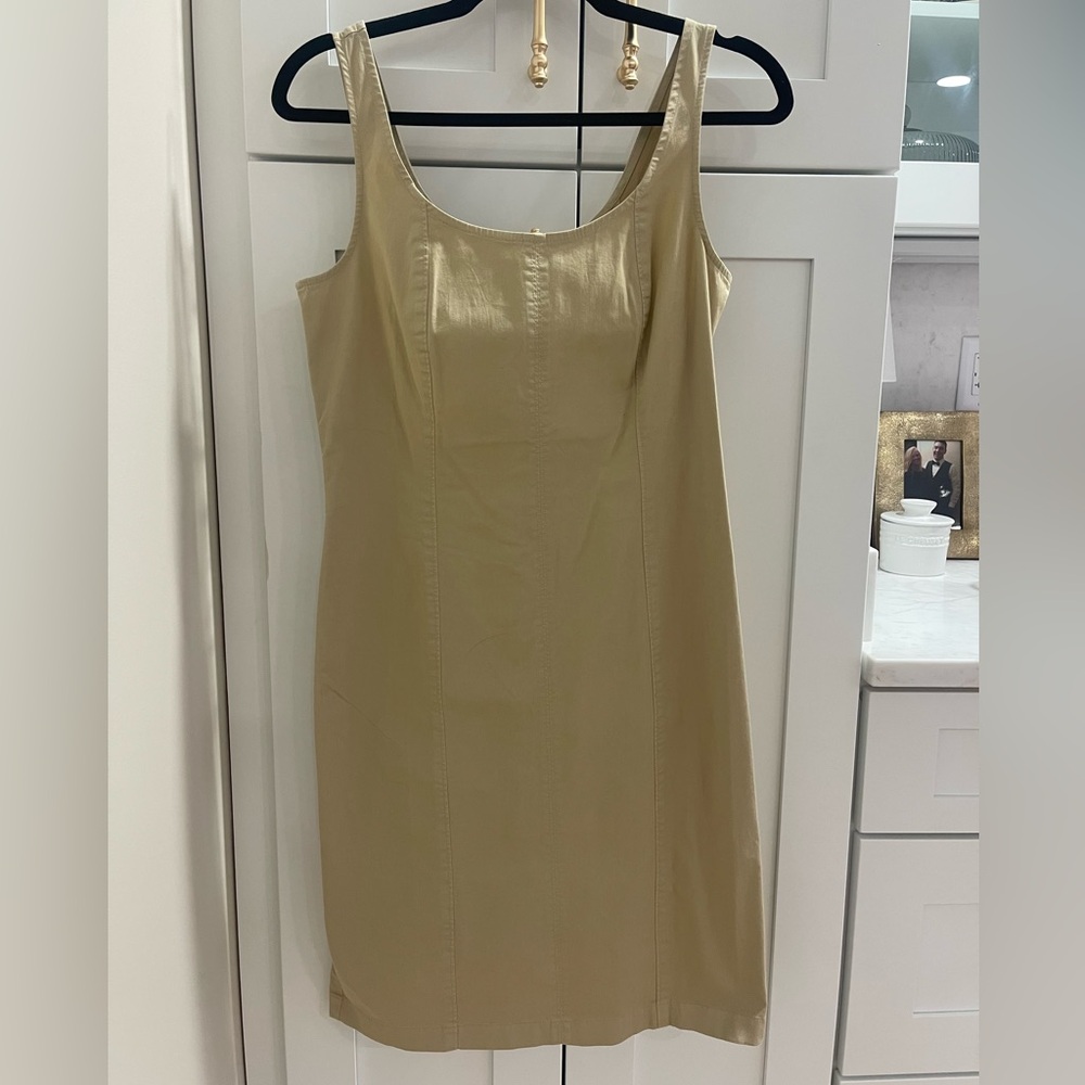 J.Crew Fitted Khaki Chino Dress- mini
